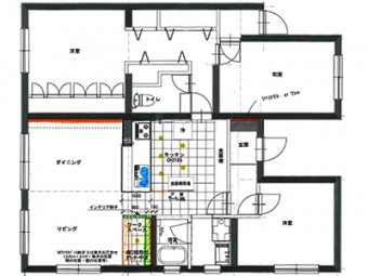 作るのも片付けも♪家族みんなのキッチンスペース　港区K様邸